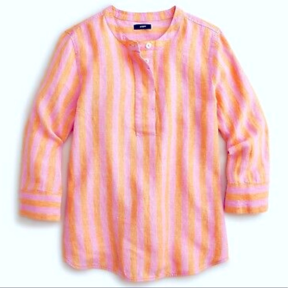 J.Crew Baude Linen Tunic Style AN110